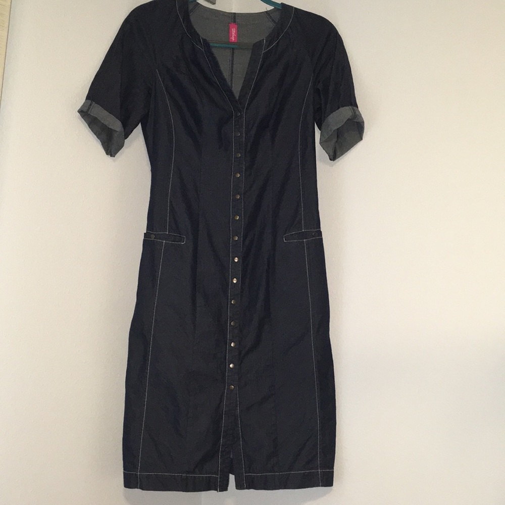Dark chambray dress